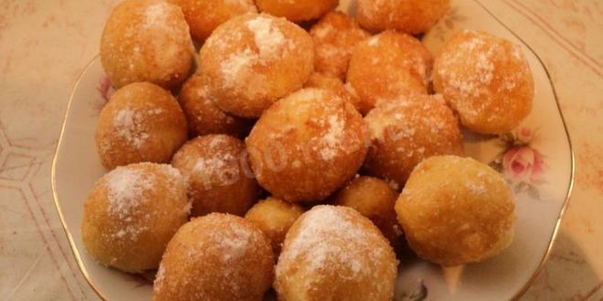 Рецепт быстрых пончиков жареных в масле