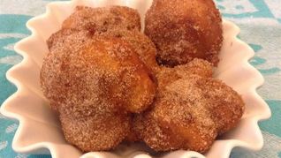 Рецепт Пончиков с яблоками