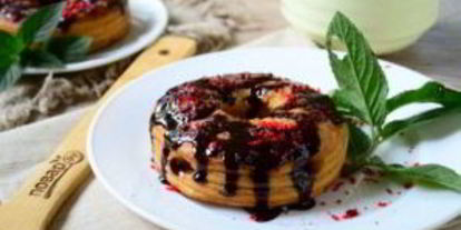 Шаг 8: пончиков во фритюре с шоколадом