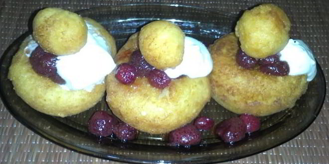 Рецепт румынских творожных пончиков папанаши