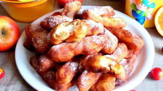 Рецепт Творожных пончиков-батончиков