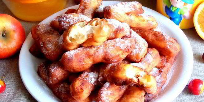 Рецепт творожных пончиков-батончиков