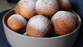Рецепт Творожных пончиков в сахарной пудре