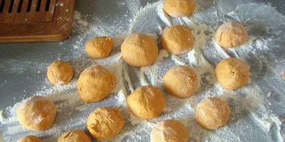 Шаг 9: тыквенных пончиков с кольцами кальмаров