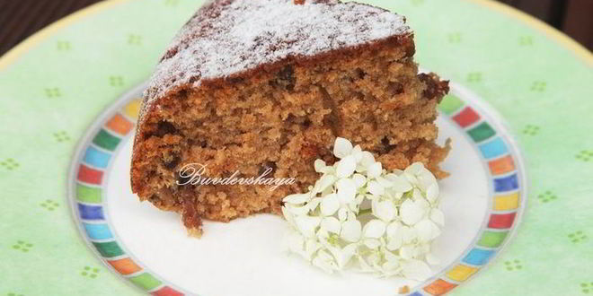 Рецепт Чайной коврижки с изюмом и орехами в мультиварке