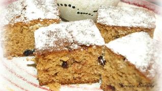 Рецепт Имбирной коврижки с изюмом и вяленой клюквой