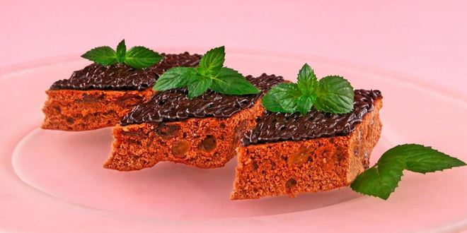 Рецепт коврижки с изюмом и орехами