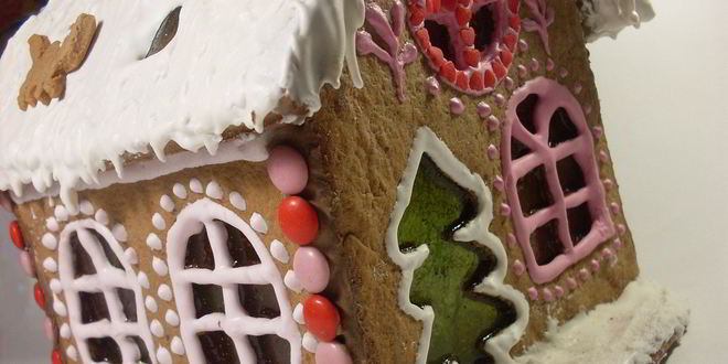 Рецепт Новогоднего пряничного домика-светильника