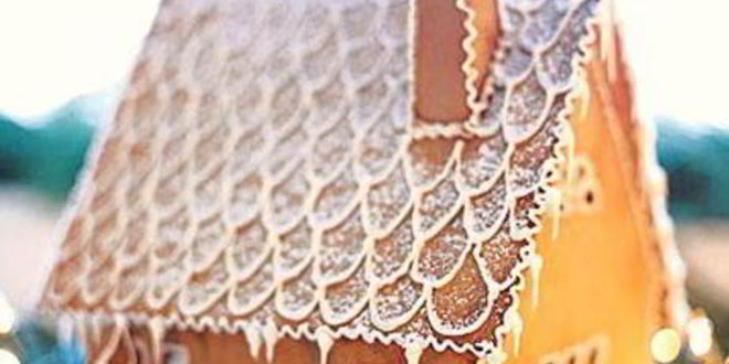 Рецепт Рождественского снежного пряничного домика