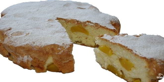 Рецепт Шарлотки с апельсинами и яблоками