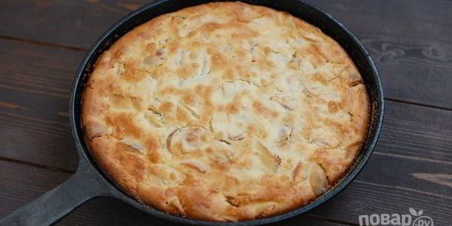 Рецепт шарлотки с кефиром