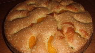 Рецепт Шарлотки с яблоками и персиками