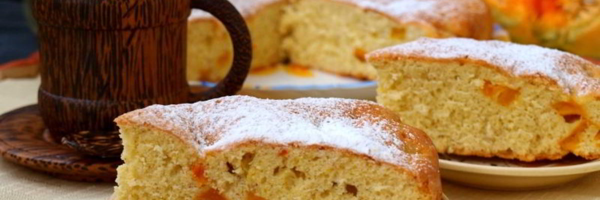 Рецепт Шарлотки с запеченной тыквой