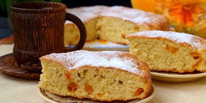 Шаг 7: шарлотки с запеченной тыквой