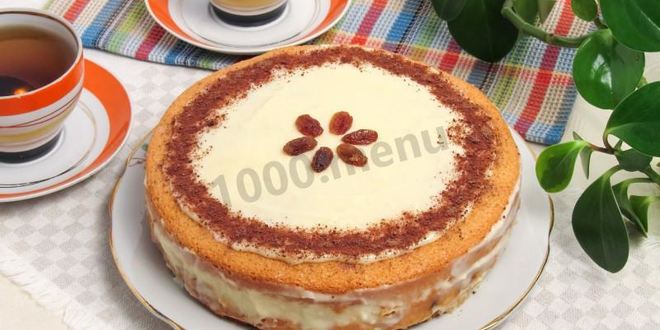 Рецепт шарлотки с заварным кремом