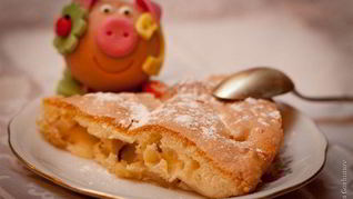 Рецепт Шарлотки яблочной со сливочным маслом