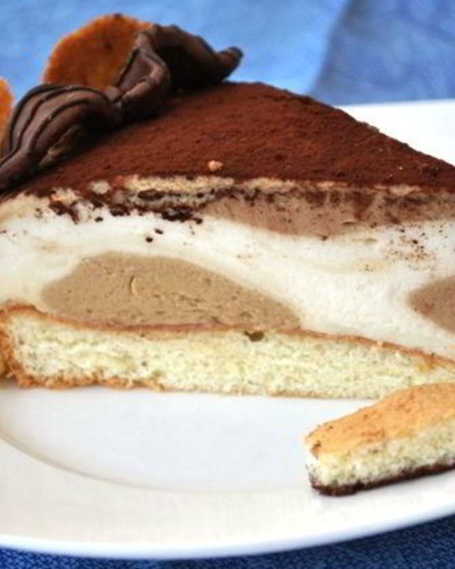 Рецепт сливочно-кофейной шарлотка жирафа