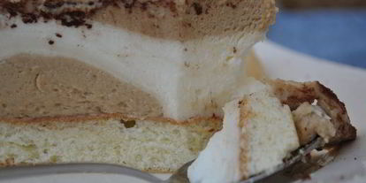 Шаг 6: сливочно-кофейной шарлотка жирафа