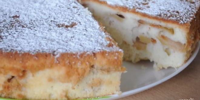 Рецепт воздушной яблочной шарлотки