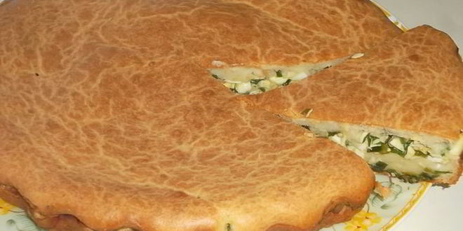 Рецепт заливной шарлотки с луком