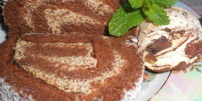 Шаг 16: шоколадна-кофейного рулет