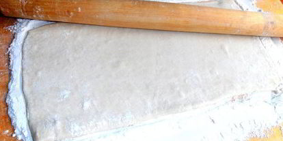 Шаг 1: чернично-сливочного штрудель