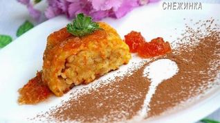 Рецепт Рисового штруделя с томатно-яблочным джемом