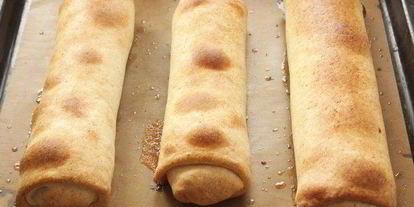 Шаг 8: штруделя из творожного теста с яблоками и клюквой