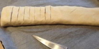 Шаг 10: штруделя с грушей и яблоком