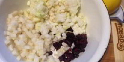 Шаг 2: штруделя с грушей и яблоком