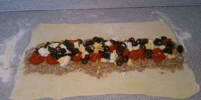 Шаг 9: штруделя с тунцом