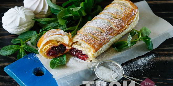 Рецепт штруделя с вишней