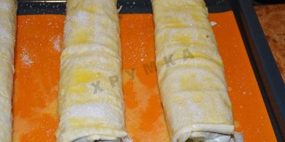 Шаг 10: штруделя с яблоками из лаваша