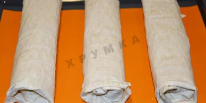 Шаг 9: штруделя с яблоками из лаваша