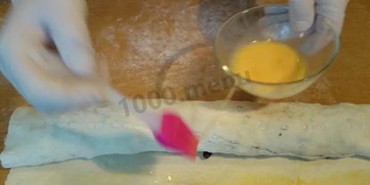 Шаг 5: штруделя яблочного классического из слоеного теста