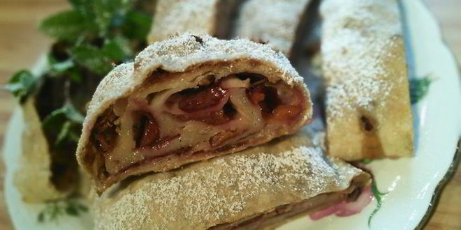 Рецепт сливова-имбирного штрудель