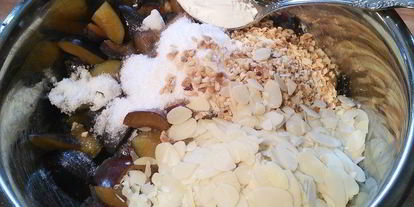 Шаг 3: сливова-имбирного штрудель