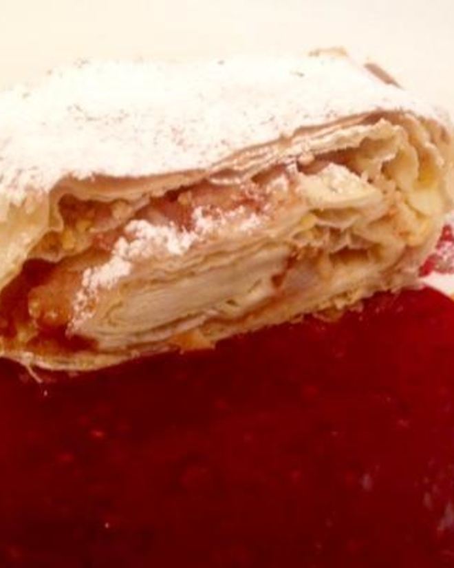 Рецепт теста фило и яблочный штрудель из него