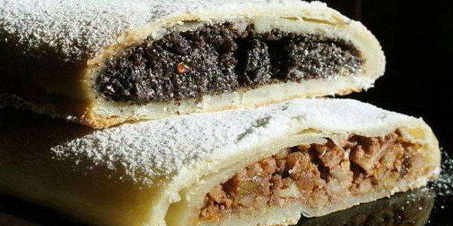 Рецепт творожного штруделя с двуми начинками