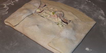 Шаг 6: ванильного штруделя с яблоком, сливами и творогом