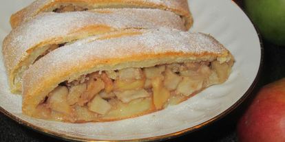 Шаг 4: венского яблочного штруделя из творожного теста