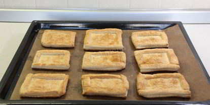 Шаг 3: слоек коробочки с начинкой