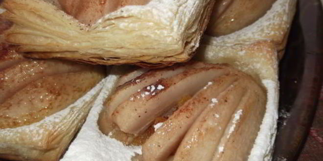 Рецепт слоек с грушей