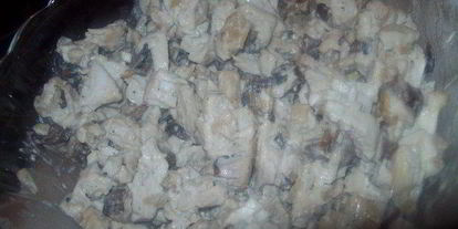 Шаг 2: слоек с курицей в сливочно-грибном соусе