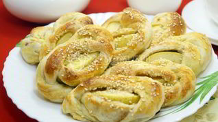 Рецепт Слоек с яблоками