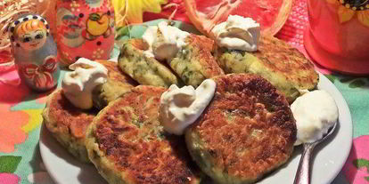 Шаг 13: сырников со шпинатом и кунжутом