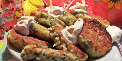 Шаг 14: сырников со шпинатом и кунжутом