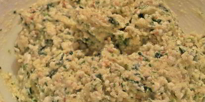 Шаг 7: сырников со шпинатом и кунжутом