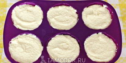 Шаг 5: сырников в силиконовой форме в духовке