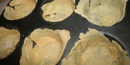 Шаг 18: хрустящих корзинок с курицей из домашнего слоеного теста